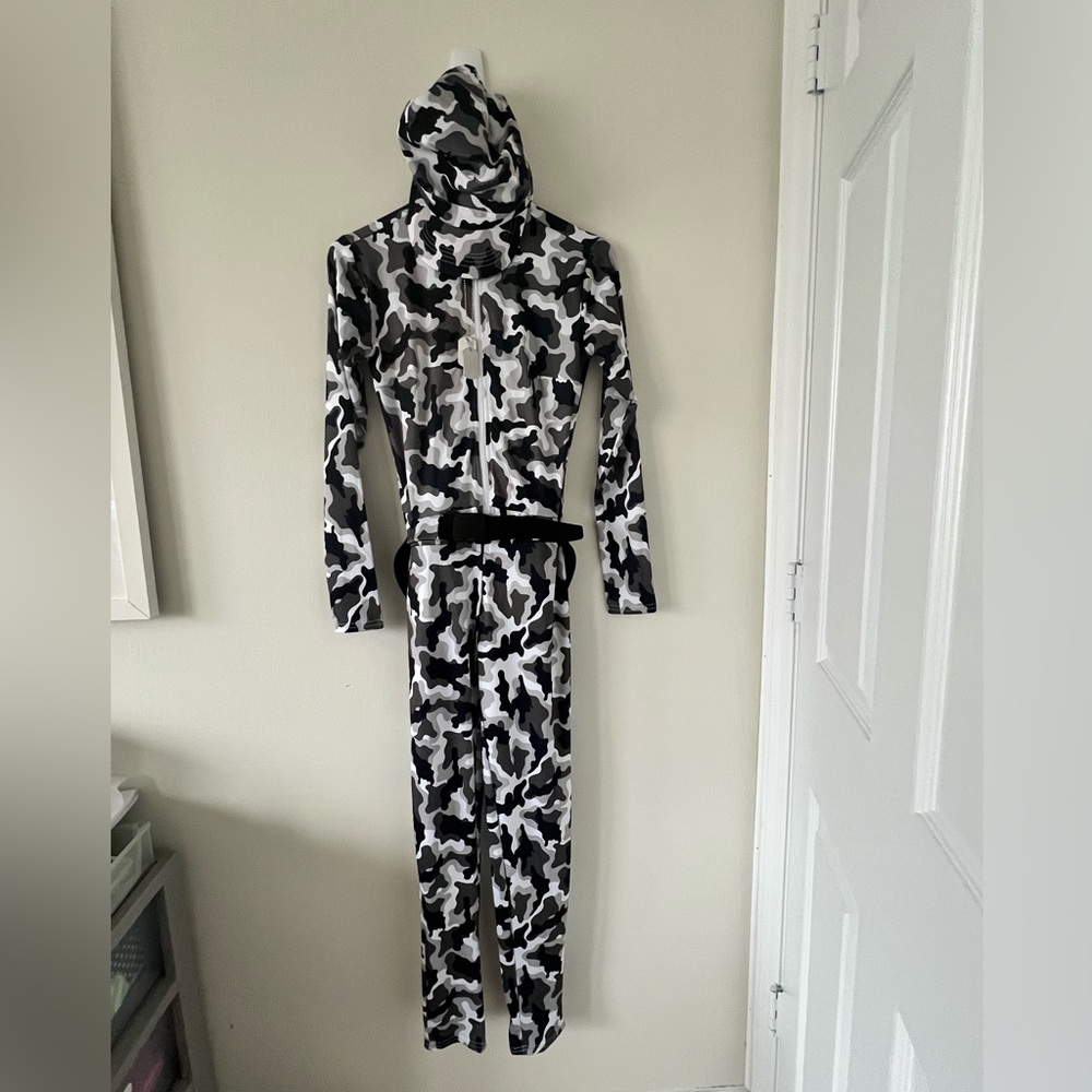 Adult Halloween Costume Camouflage Catsuit Jumpsuit